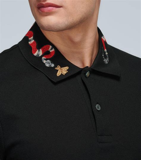 gucci polo shirt|gucci polo shirt snake collar.